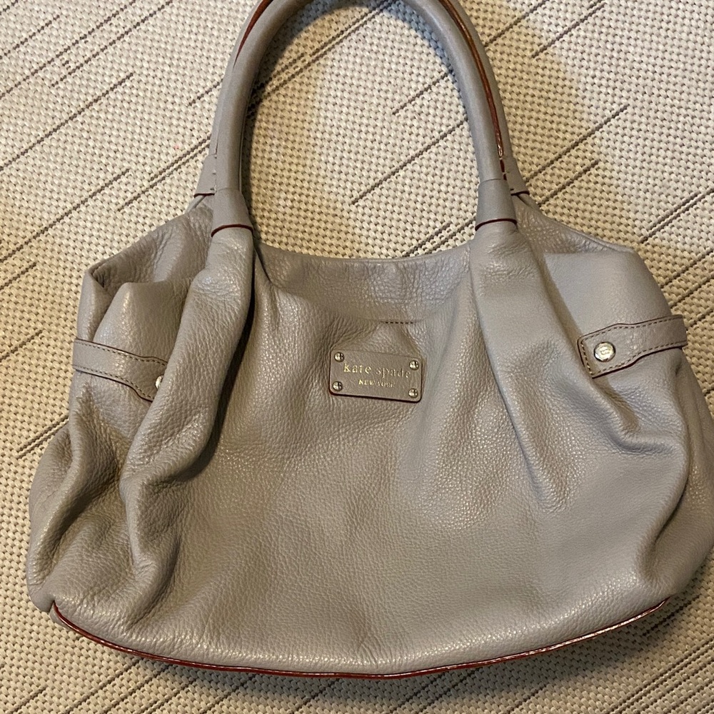 Kate Spade Taupe Leather Shoulder Bag